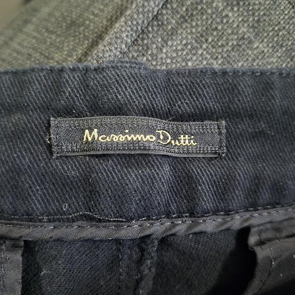 Massimo Dutti Black Wide Leg Trousers Size 4 - Picture 9 of 11